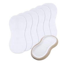 6 Pcs Changing Pad Liner, Compatible with Keekaroo Peanut Changer, Quilted Th...