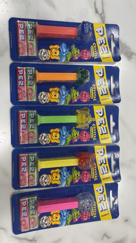 PEZ Cartoon Characters Candy Dispensers Lot of 5 as pictured
