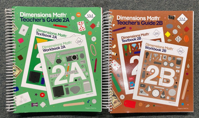 Dimensions Math Teacher s Guide 2A & 2B Curriculum BRAND NEW!