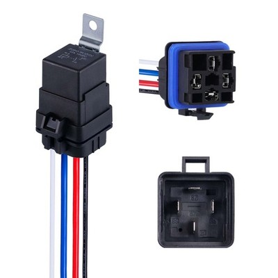 Ronybuy 4-PIN 12V DC IP65 Waterproof Relay with Harness 40/30 AMP Relay Switc...