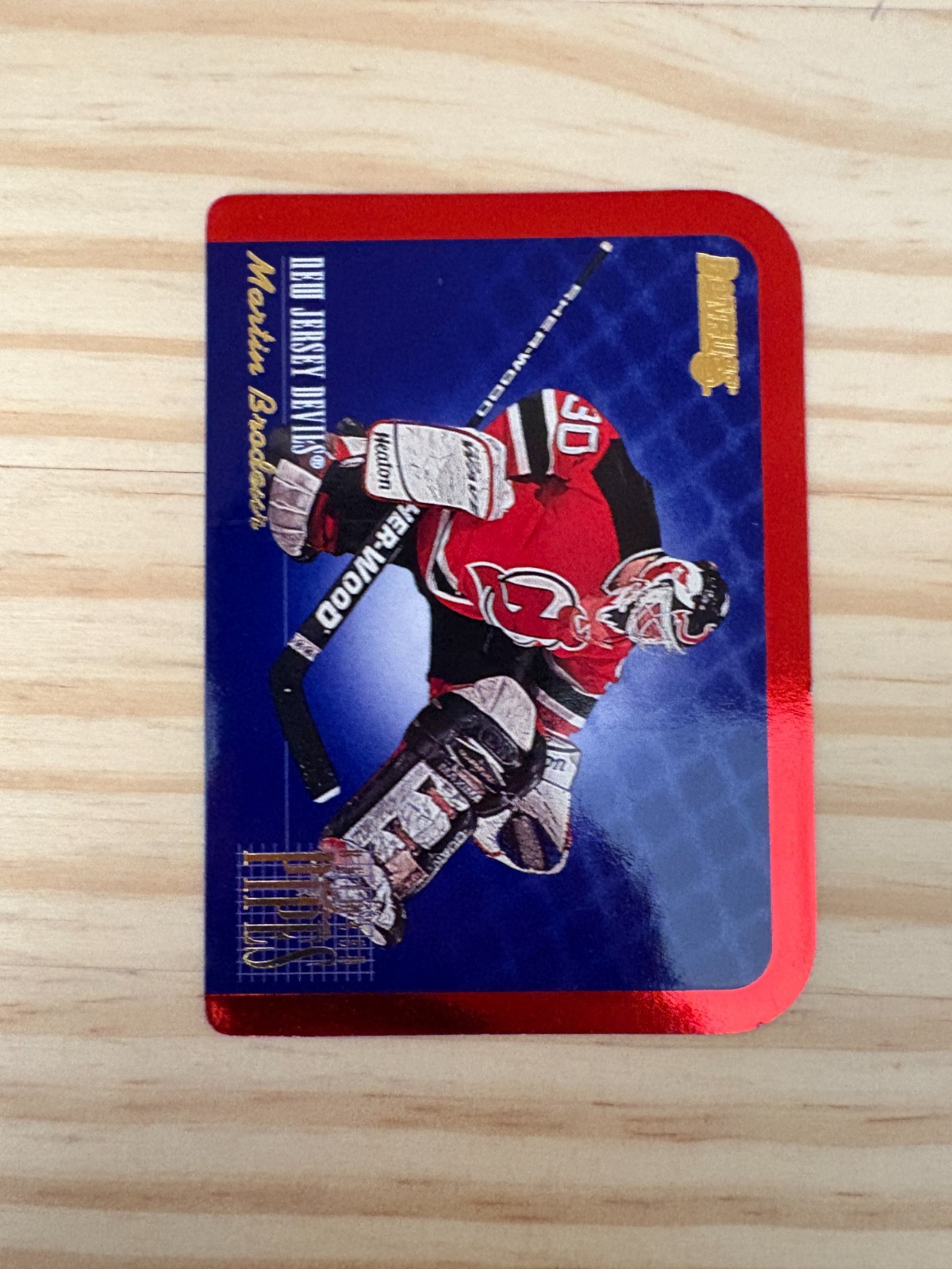 1995-96 Donruss Between the Pipes #5 Martin Brodeur - New Jersey Devils