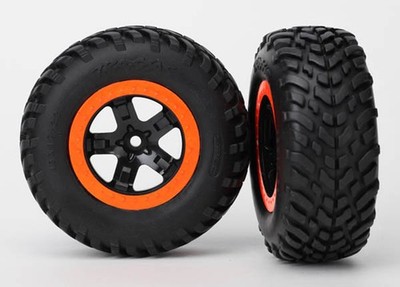Traxxas 1/10 Slash 2WD VXL HD * SCT Off-Road Tires, SCT Beadlock Wheels, Blk/Orn