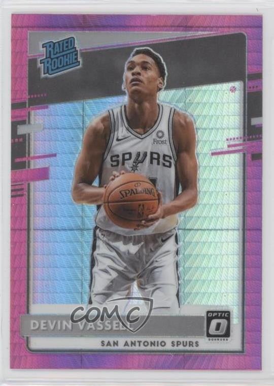 2020 Panini Donruss Optic Rated Rookie Hyper Pink Prizm Devin Vassell #161 11dc