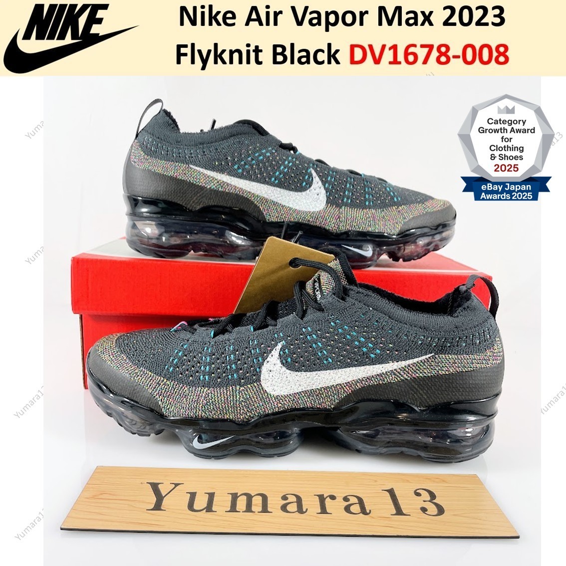 Nike Air Vapor Max 2023 Flyknit Black DV1678-008 Men's Size | eBay