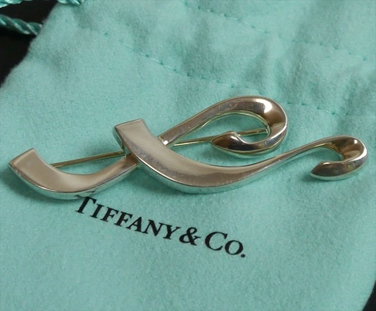 Autentica spilla Tiffany & Co. spartito musicale in argento sterling #4635 - Immagine 3 di 4