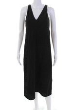 Everlane Womens Pullover Sleeveless V Neck Shift Dress Black Size 0