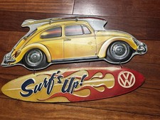 Vintage Surf’s Up Volkswagen Metal Sign