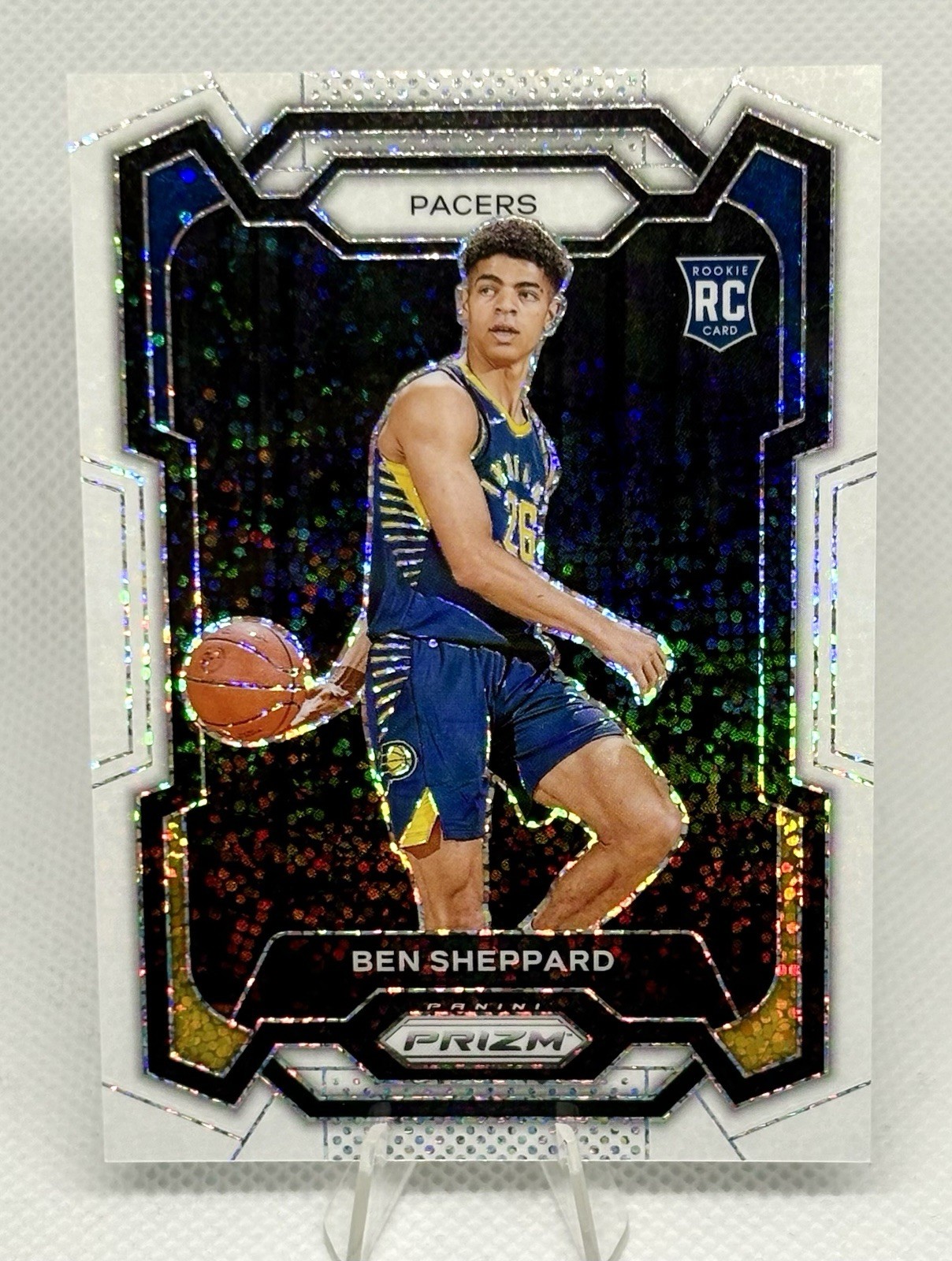 2023-24 Panini Prizm Ben Sheppard #172 White Sparkle SSP RC Rookie
