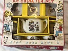 Vintage 11 Piece Toy Children's China Tea Set in Original Box Japan GH2003