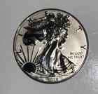 2019-S American Silver Eagle Enhanced Reverse Proof Coin W/Box & COA-BU-19XE