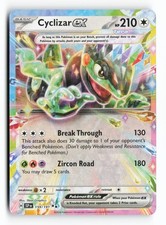 Cyclizar ex 159/191 SV08: Surging Sparks Holo doppia rara carta Pokemon TCG quasi nuova