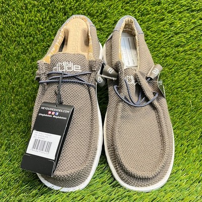 ? HEYDUDE Wally Paisley Chocolate Men’s Size 8 Lightweight Slip-On Casual Shoes Mens HEYDUDE Wally Hemp Slip-On Casual Shoe - Chocolate  main image 2