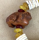 Hawaiian Bao Bao Bracelet With Netsuke Bead Frog And Ostrich Shells — photo 2