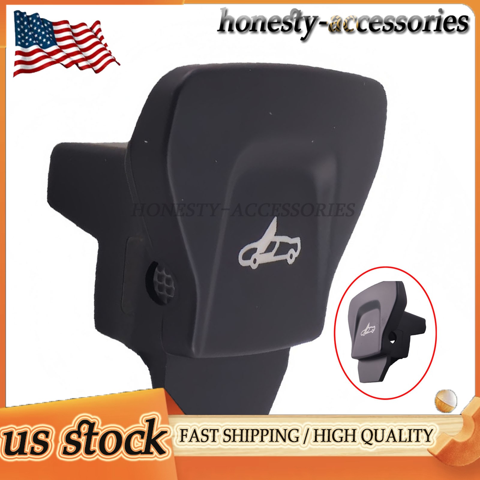 New Black Right Side Door Control Switch Button for McLaren 570S 600LT 13M0434CP
