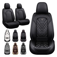 Car Seat Covers For Camaro 2000-2025 2 Seats Black Standard Leather Airbag