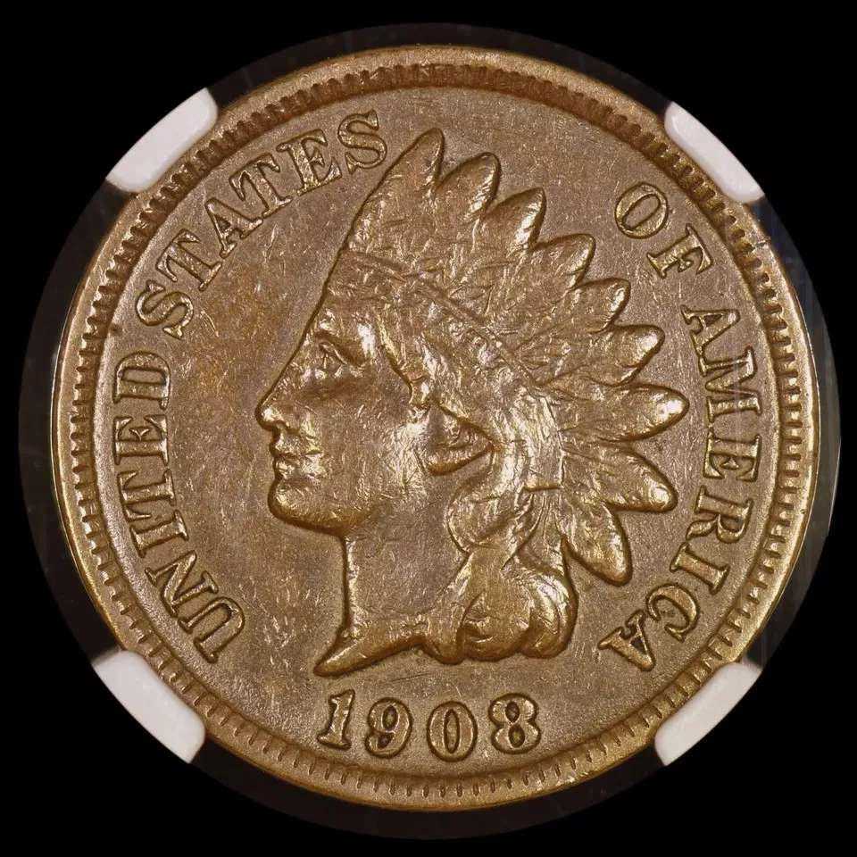 1908-S  Indian Head Cent - NGC XF 40 BN -   1c One Penny - Image 2 of 4