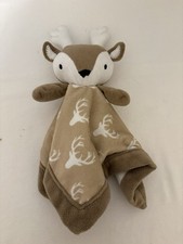Levtex Baby Security Blanket Plush Lovey Buck Antlers Reindeer Minky Soft