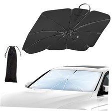 Car Windshield Sun Shade Umbrella 33.5"x57.1" UV Blocker for Front Window XL