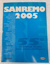 SANREMO 2005 55° FESTIVAL CANZONE ITALIANA SPARTITO MELODIA TESTI E ACCORDI