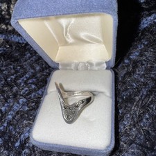 Sterling Silver Marcasite Ring Sz.7 New In Original Box-NIB stored for years