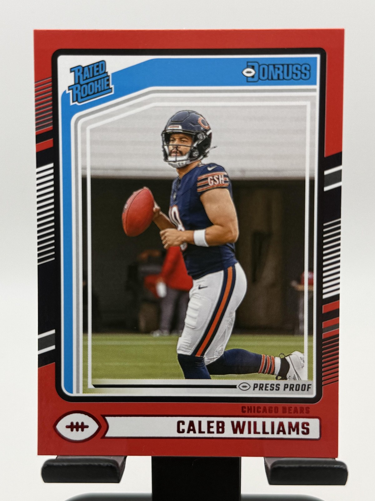 2024 Donruss #327 Caleb Williams Press Proof Red