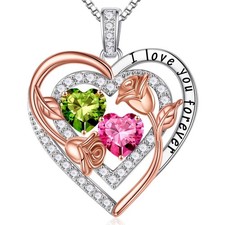 Womens Necklaces, Birthstone Necklace for Women, Anniversary Women Gifts, Per...