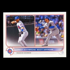 Trent Giambrone | Scott Effross RC 2022 Topps Update Rookie Combo Cubs