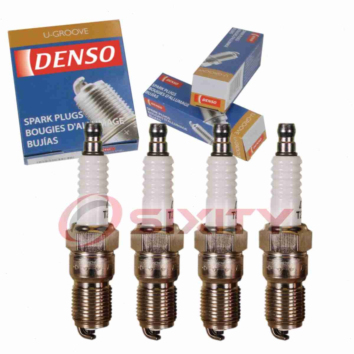 4 pc Denso Standard U-Groove Spark Plugs for 1988-1989 Eagle Medallion 2.2L uq