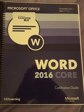Microsoft Word 2016- Core Certification Guide- Cou
