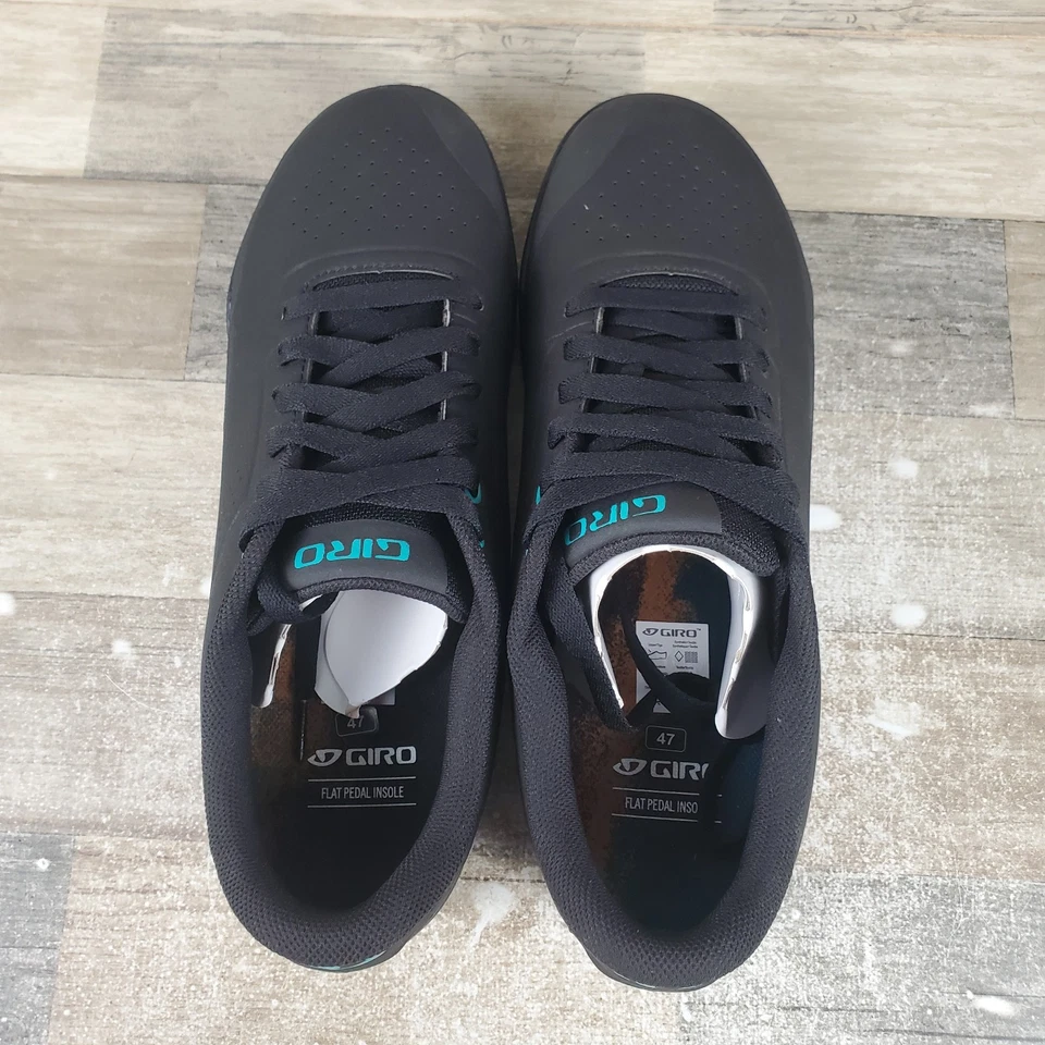 Giro Latch Mens Cycling Shoes Sz 13 Black Leather Lace-Up Low Top Round Toe - Image 4 of 4