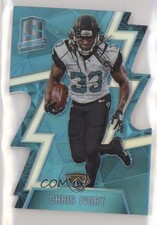2016 Panini Spectra Neon Blue Die-Cut 12/35 Chris Ivory #23 0t2