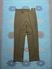 NEW Vintage 60s 70s Lee Leesures pants slacks rayon blend brown DEADSTOCK 33x31