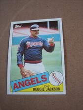 1985 Topps baseball Reggie Jackson card #200 NM or better