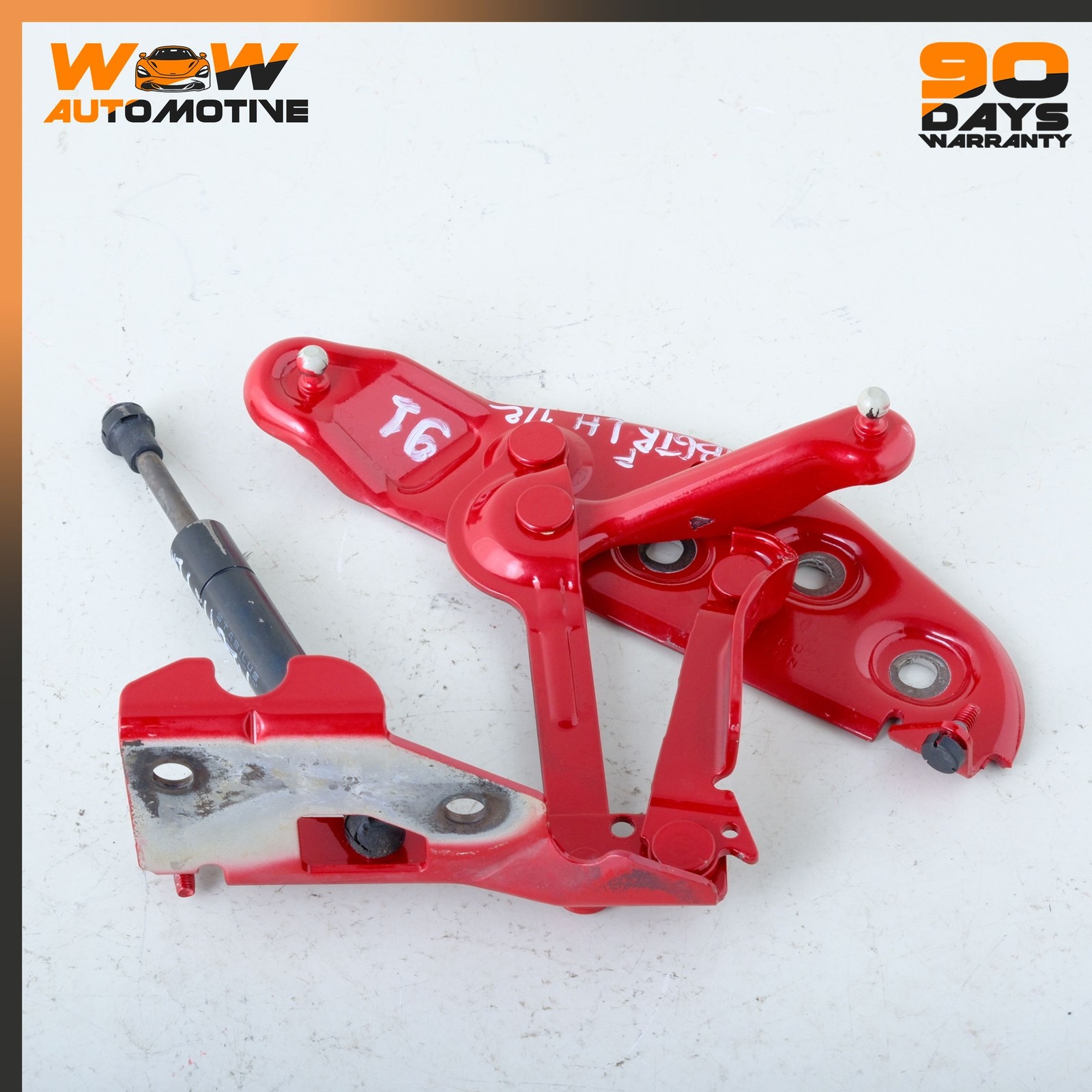 Bentley Continental GT 2010-2019 Front Left Engine lid hinge Red P/N 3W0823302