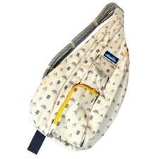 Kavu Keeper Rope Sling Bag Trees Print Crossbody Shoulder Backpack Neutral