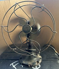 Vintage 1920’s Emerson Jr Heavy Duty 10” Oscillating Fan Runs Smooth