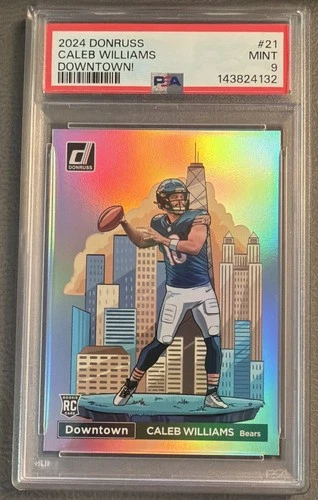 2024 DONRUSS CALEB WILLIAMS DOWNTOWN #21 PSA 9 MINT