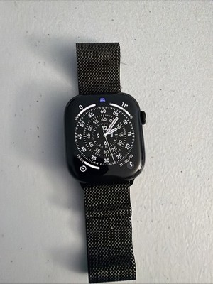 Apple Watch Series 11 46mm Jet Black Aluminum Case -Slate Band