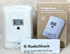 Radio Shack Single-Outlet Wall Tap Surge Protector 900 Joule,6000V,45000A Max