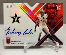 2017 ZACH CUNNINGHAM Donruss Elite RC /49 Autograph #128 Die-Cut