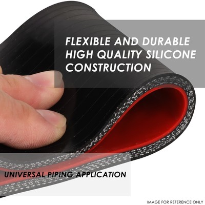 6.5mm (1/4) Internal Diameter Black Silicone Radiator Straight Hose 1 Metre Length Universal Tube