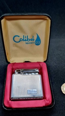 Colibri Monogas verchromtes Gasfeuerzeug Made in Dublin Irland funktionsfähig