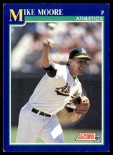 1991 Score Mike Moore Oakland Athletics #516