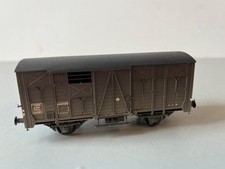 JCR HO WAGON COUVERT TYPE OCEM 19 " ETAT" MONTE, PEINT ET DECORE (2)