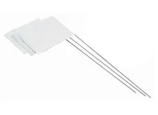 Heavy-Duty Boundary Flags (50) White- GVDS