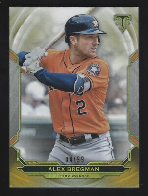 2019 Topps Triple Threads Gold #56 Alex Bregman 04/99.   