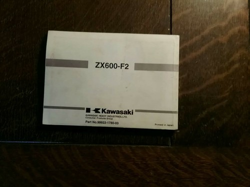 KAWASAKI Z X 6 R F2 MANUAL DEL PROPIETARIO/MANUAL - Imagen 2 de 2