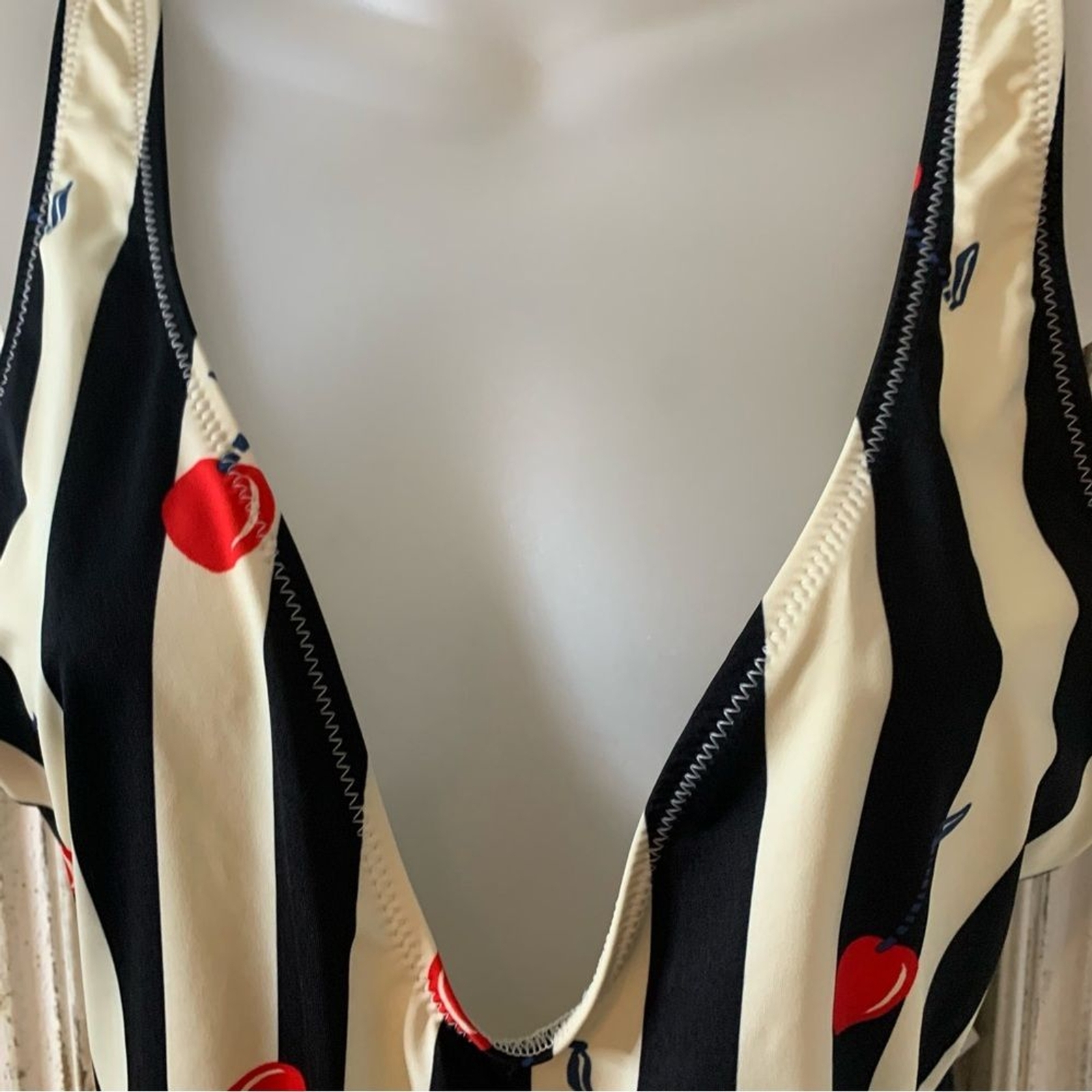 SOLID & STRIPED Cherry Print One-Piece Swimsuit V… - image 11