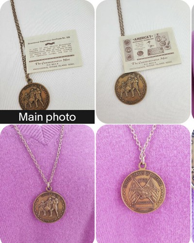 Vtg Coin Bicentennial Brass Medallion 1776-1976 Spirit of ‘76 Cradle of Liberty - Picture 10 of 12