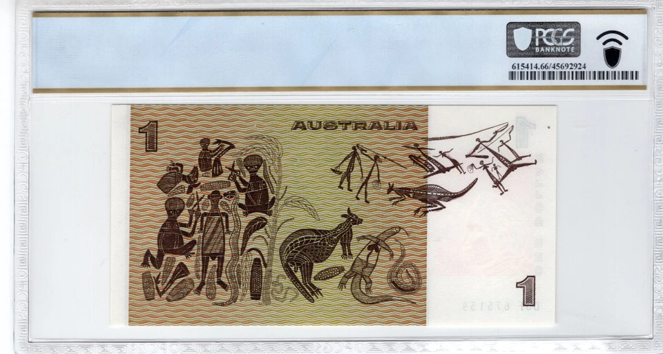 Australia 1982 1 Dollar PCGS Certified Banknote UNC 66 PPQ Pick 42d R 78 - Image 2 of 2